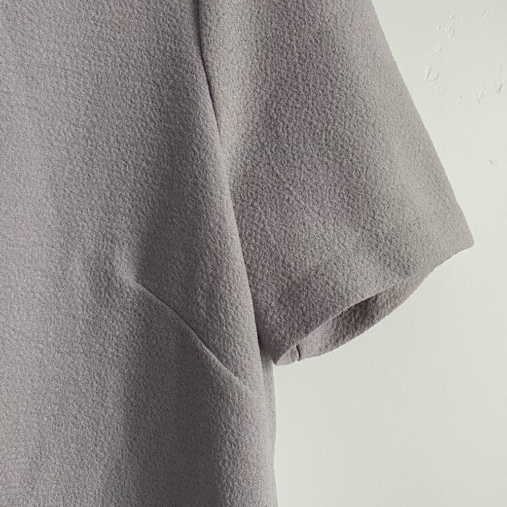 ASTR Light Gray Botton Back Blouse - Picture 2 of 6